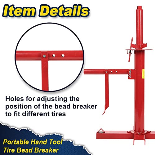 CHEDA Manual Portable Hand Tire Changer Bead Breaker Tool for Home Garage | fit for 8” to 16” Tires)
