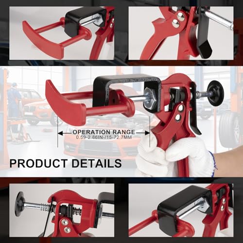 Dual Piston Brake Caliper Compressor, 25750 Brake Caliper Compression Tool for Double Piston Brake Pad Replacement, Disc Brake Pad Separator Tool for Most Cars & Light Trucks