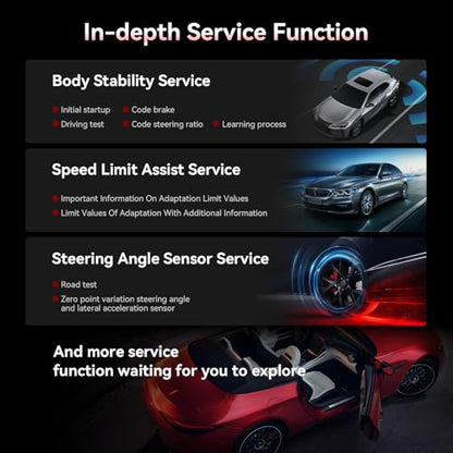 iCarsoft MB V3.0 Bidirectional Scan Tool for Most Mercedes-Benz/Sprinter/Smart 39 Reset Service All System Scanner Full Active Test Quick Auto VIN Diagnostic Tool Car Code Reader with 38 Pin for Benz