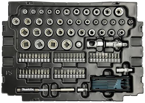 Makita E-08713 120 Piece Maintenance Set Supplied in a Makpac Case