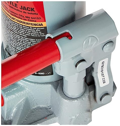 Pro-Lift B-008D Grey Hydraulic Bottle Jack - 8 Ton Capacity