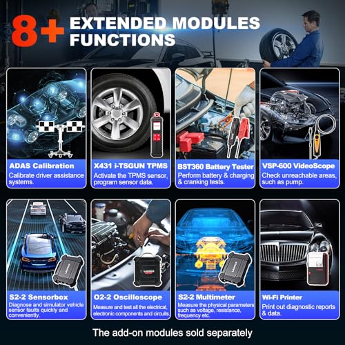 LAUNCH X431 PRO TT 2026 Newly Bidirectional Scan Tool, Bluetooth Launch Scanner with DBSCar VII Connector, 38+ Reset for All Cars, Online ECU Code, CANFD, FCA AutoAuth, VAG Guide, 2 Yrs Free Update