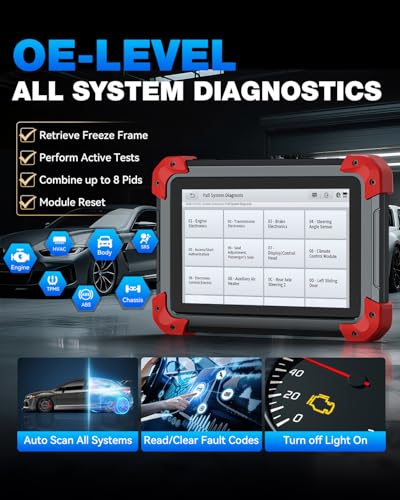 XTOOL D7 Bidirectional Scan Tool, AI-Assisted OBD2 Scanner Diagnostic Tool, 39+ Resets, ECU Coding, Full System Car Scanner with EPB, Injector Test, Throttle, Crank Sensor Relearn, FCA/CANFD/DoIP