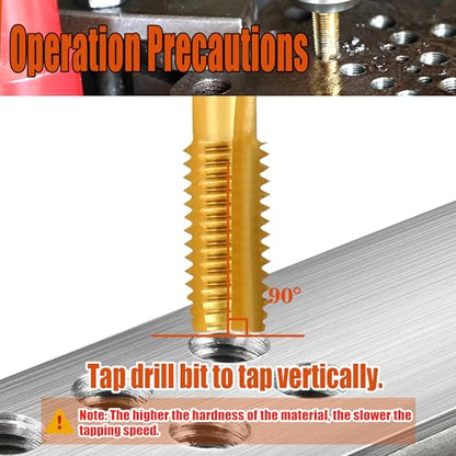 2Pcs 3-48 UNC Thread Tap, 3-48 UNC M2 HSS Right Hand Thread Milling Tap - size: 3-48UNC - 2Pcs