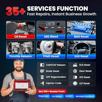 LAUNCH X431 CRP919EBT 2026 Wireless Bidirectional Scan Tool, All-in-One Full System OBD2 Scanner, ECU Coding, 35+ Services, CANFD&DOIP, FCA AutoAuth, VAG Guide, 2Yrs Free Update, Upgraded of CRP919E