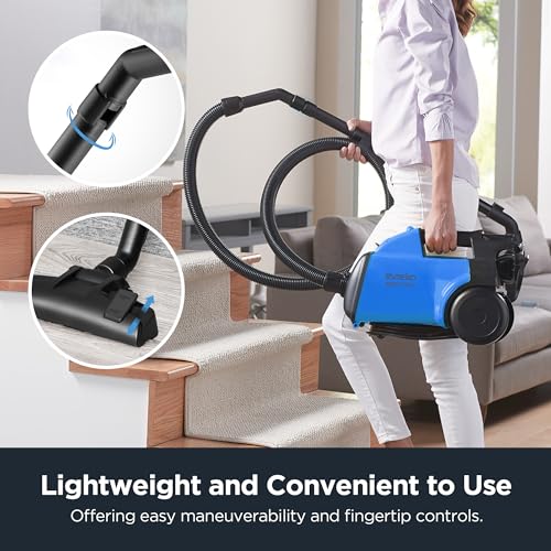 Eureka Bagged Canister Vacuum Cleaner, 3670H w/ 2bags, 3670h-blue - color: Blue, size: 3670H with 2 bags