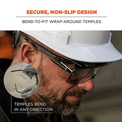 Ergodyne Skullerz OSMIN OTG Safety Glasses, Anti Fog, Over the Glasses Anti Scratch Protective Eyewear - color: In/Outdoor Lens