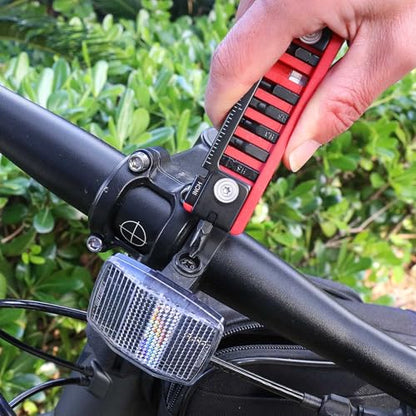 HAUTMEC 7 IN 1 Bike Multitool with Hex Wrenches, Screwdrivers, Ruler, Joint Levers for Bike Repair Tool Kit HT0420 - color: 7-in-1 Mini