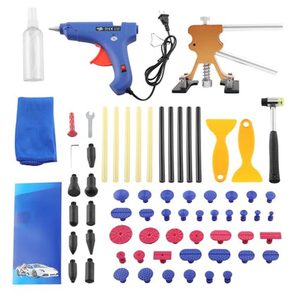 maXpeedingrods Dent Remover Tool for Car, Auto Dent Puller Kit, Paintless Small Dent Removal Kit, Car Body Dent Repair Tool Kit for Fridge Fefrigerator Metal Surface, 65 PCS - size: 65 PCS