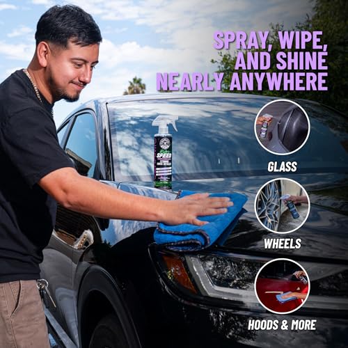 Chemical Guys HydroSpeed & HydroSuds Car Wash Kit – Ceramic Quick Detailer and Car Wash Soap Bundle – Car Detailing Kit with High Foam Shine Protection, Works with Foam Cannon or Gun, 16 oz Each