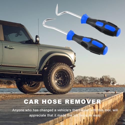 2 PCS Hose Removal Hook Set, 8 Inch Gasket Hook & Pick Tool Vehicle Radiator Hose Remover, Mini Pick Hooks Puller Remover for Hoses O-Rings Gaskets, Car Accessories