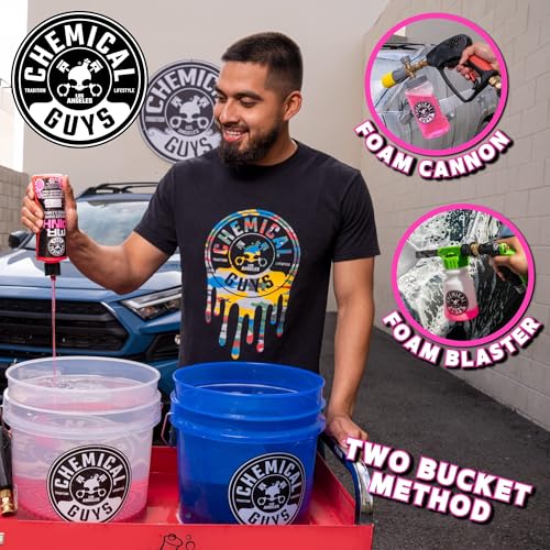 Chemical Guys Mr. Pink Car Wash Soap - 64 oz Super Suds Foaming Car Wash Soap for Cannon, Blaster, or Bucket Washing - pH Balanced, Safe on Wax, Sealant, Ceramic, and Clear Coat Finishes - size: 64 Fl Oz (Pack of 1)