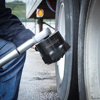 OEMTOOLS 25482 4 Inch Truck Wheel Bearing Locknut Wrench, Removes and Installs Locknuts Without Damage, High Grade Steel, Wheel Bearing Removal Tool - size: 4", style: 6-Point