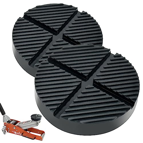 TONDA Floor Jack Rubber Pad, Universal Jack Puck Adapter, Pinch Weld Side Frame Rail Protector, 2 Pack - color: 2 PACK