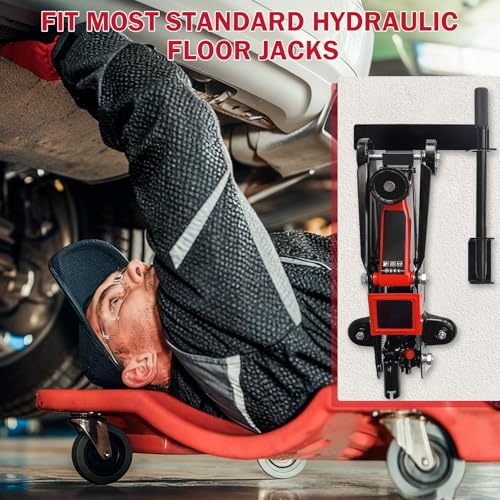 Floor Jack Stand Wall Mount Rack Organizer, Car Hydraulic Trolley Jack Stand Holder Storage Brackets for Tower Racing Trailer Accessories Tool