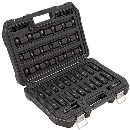 DEWALT Impact Socket Set, Combination, SAE/MM, 3/8-Inch Drive, 42-Piece (DWMT19248) - style: 3/8" Drive
