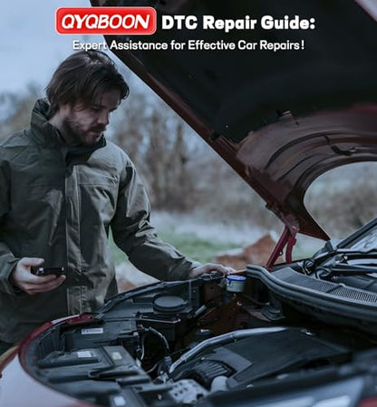 QYQBOON Bluetooth OBD2 Scanner for Cars - Wireless OBD2 Scan Tools & Code Reader for iPhone/Android Wireless Auto Diagnostic Tool to Read and Clear Error Codes Live Data Reset Exclusive APP