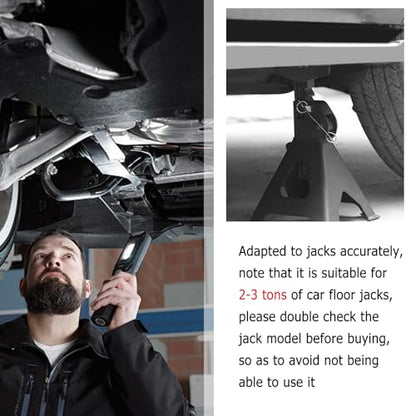 2PCS 3 Ton Jack Stand Pads Rubber,Non-Slip Heavy Duty Floor Jack Pad for Cushioning Protection,Professional Jacks Stand Rubber Pads Car Accessories for 2-3 Ton Floor Jacks Stands