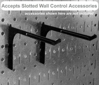 Wall Control Pegboard Organizer 4 ft. Wide Metal Pegboard Standard Tool Storage Kit with Blue Toolboard and Blue Accessories