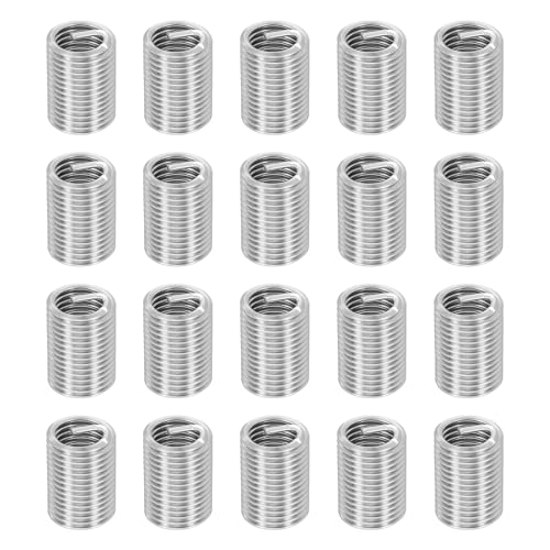 HARFINGTON 20pcs Wire Thread Repair Inserts M14 x 2 x 2.5D (35mm) Metric 304H Stainless Steel Helical Coiled Wire Screw Threaded Sleeve Sheath for Automotive Repairs - size: M14 x 2 x 2.5D