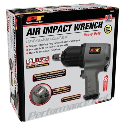 Performance Tool M627 3/4-Inch Drive Heavy Duty Impact Wrench - size: 3/4" Heavy Duty