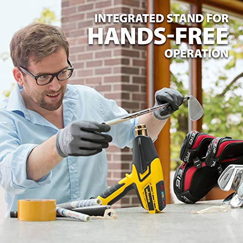 Wagner Spraytech 0503063 FURNO 500 Variable Temp Heat Gun, 2 Nozzles & 12 Temperature Settings Ranging 150°F-1200°F, Electric Heat Gun for Paint Removal, Bending PVC, Crafts and More - size: FURNO 500