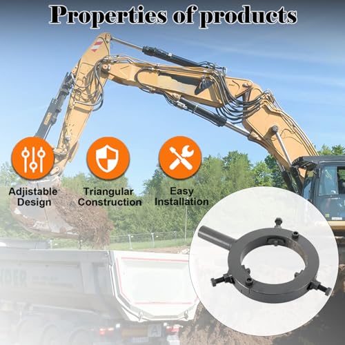 Hydraulic Cylinder Wrench, 3-Jaw Adjustable Gland Nut Wrench 130mm-170mm, Heavy Duty Alloy Steel Excavator Tool for Hydraulic Machinery, Forklift, Loader, Crane Repair - size: 130mm-170mm