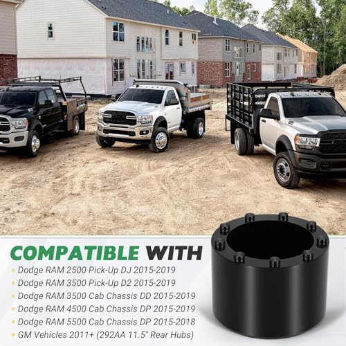 9-Pin Heavy Duty Hub Nut Socket Fit for Dodge RAM 2500 3500 Pick-Up, RAM 3500 4500 5500 Cab Chassis 2015-2019 & GM 2011+, Replace 2029500030 CH-50636
