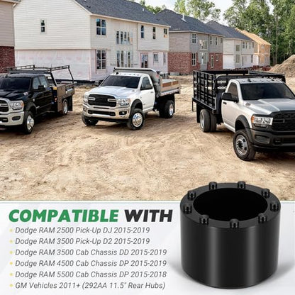 9-Pin Heavy Duty Hub Nut Socket Fit for Dodge RAM 2500 3500 Pick-Up, RAM 3500 4500 5500 Cab Chassis 2015-2019 & GM 2011+, Replace 2029500030 CH-50636