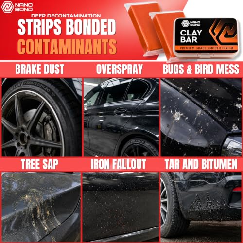 Nano Bond 2 Pack 100g Premium Grade Clay bar kit for car wash auto Detailing Cleaning