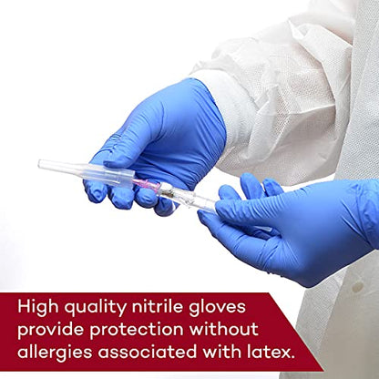 Dealmed Nitrile Exam Gloves - Medical Grade, Latex-Free, Medium, 200 Count | Non Powdered, Disposable, Ambidextrous Fit, Waterproof, Stretchable, Beaded Cuffs, Purple, Adult Use, For First Aid Supplies - color: Purple (Pack of 1), size: Medium (Pack of 20