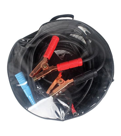ATD Tools 7974 – 25 ft 4 Gauge Copper Plug-in Booster Cables, 600 Amp Heavy-Duty Professional Battery Jumper Cables