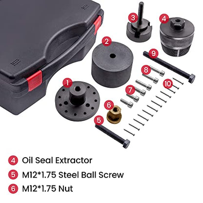 maXpeedingrods Front Crankshaft Seal Removal Kit | Crankshaft Oil Seal Remover and Installer Kit for N40 N42 N45 N46 N52 N53 N54 Engines