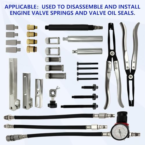 KTPROT Universal Engine Valve Spring Compressor Stem Seal Removal Tool Fit | For BMW VW Audi Mercedes All Car Series Non-Dismantling Cylinder Head Valve Oil Seal Tool