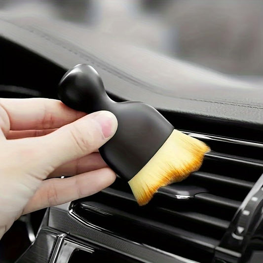2pcs Car Detailing Brush Set Ultra Soft Bristles Multifunctional Interior Dust Removal Tool for Deep Cleaning Vents Seats