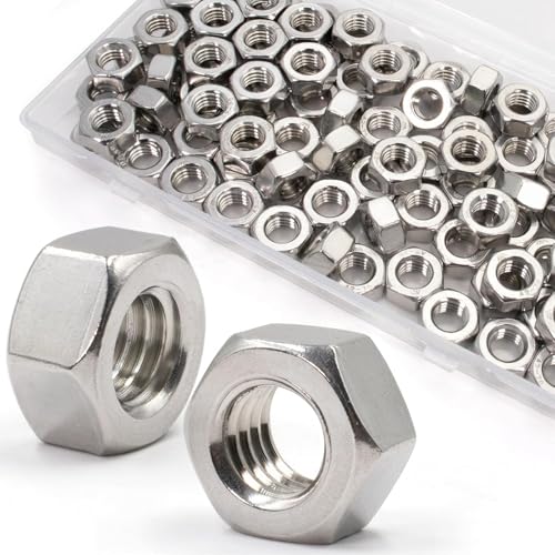 90Pcs M8-1.25mm Hex Nuts, 304(A2-70) Stainless Steel Nuts, Standard Metric Thread Nuts