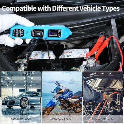 Automotive Test Light 3.5–36V DC Power Probe Tester, Car Circuit Tester with LCD Display, Voltage & Continuity Tester for Vehicle Wiring, Fuse & Battery Diagnosis