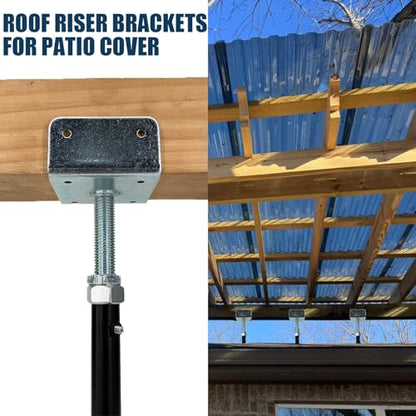4 Pack U-Shaped Floor Jack for 4x2, 4x4, 4x6 Joists - Adjustable Steel Telepost with U-Head, Mini Screw Jack, Post Jack.9-13 Inch Adjustment Range. - size: 9-13
