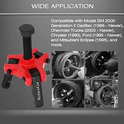 Harmonic Balancer Pulley Puller Set Adjustable 3-Jaw Puller Tool for Removing Harmonic Damper and Balancers Compatible with Chevy GM Chrysler Cadillac Ford ect - size: Harmonic Balancer Puller Set