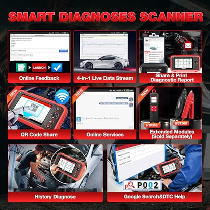 LAUNCH CRP129E Plus V3.0 2026 OBD2 Scanner Diagnostic Tool, Full System Car Code Reader, 12 Reset Service TPMS/Oil/SAS/EPB/BMS/DPF Reset,FCA AutoAuth, Added CANFD&DOIP, Free Update