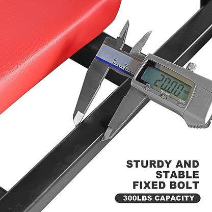 TCE 36" Rolling Foldable Automotive Creeper, 2-in-1 Garage Shop Creeper, Car Creeper,for Auto Repair, 300 Lbs Capacity, Red, TAM6505RU Torin