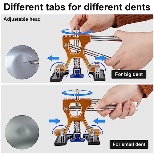 Bitlyle Dent Puller Hail Remover Kits,129pc Professional Car Paintless Dent Removal Tools,Slide Hammer 2 in 1 T-Bar, Adjustable Dent Lifter,Bridge Puller for Auto Body SUV Dings Damage DIY Removal