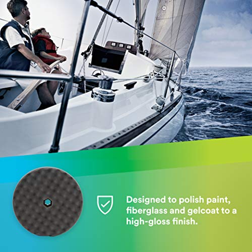 3M Perfect-It Foam Compounding Pad, 05707, 8 in, Hook & Loop Grip, Double-Sided, Polish Pad for Automotive, Professional-Grade Finish - size: 8 inch/Quick Connect