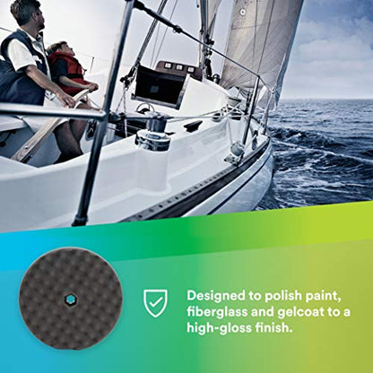 3M Perfect-It Foam Compounding Pad, 05707, 8 in, Hook & Loop Grip, Double-Sided, Polish Pad for Automotive, Professional-Grade Finish - size: 8 inch/Quick Connect