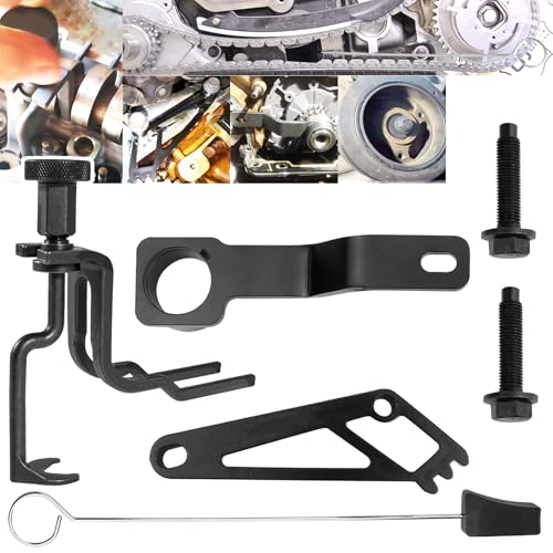 Timing Belt Tools Compatible with Ford 4.6L/5.4L 3V Engine Valve Spring Compressor Cam Phaser Holding Timing Chain Locking Wedge Crankshaft Positioning Wrench Holder Pulley Bolt Tool Set - style: 6PCS Timing Tool Kit for Ford