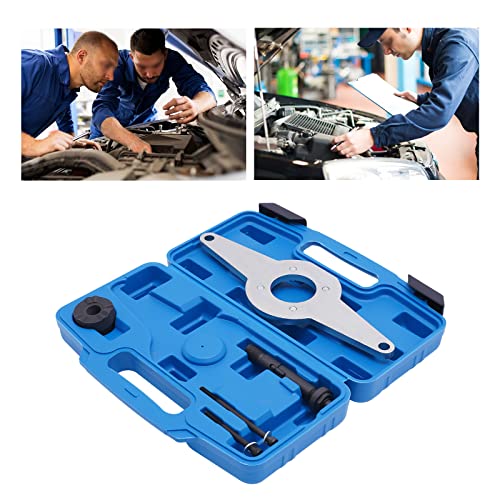 YIYIBYUS Vibration Damper Holding Tool Crankshaft Pulley Removal Shock Absorber for Audi Vw Skoda 1.8l 2.0L 4V Tfsi EA888, Vibration Damper Assembly Replace T10531