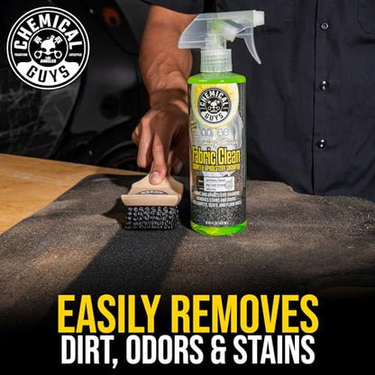Chemical Guys, Citrus Fabric & Carpet Cleaner, Ready-to-Use Spray, 16 oz | Ready-to-use foaming spray lifts stains and odors from car seats, carpet and floor mats, safe on most fabrics - size: 16 oz
