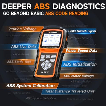 FOXWELL NT630 Plus ABS/SRS OBD2 Scanner, ABS Auto Bleed, Oil EPB SAS Resets | Brake & airbag scanner with read/clear codes, ABS bidirectional tests, live data, 10 OBD2 modes, AutoVIN and WiFi updates