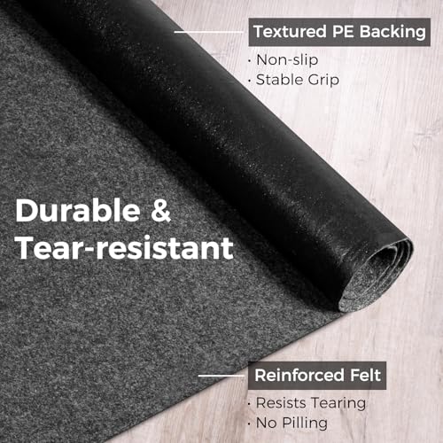 WELKIN Oil Spill Mat (60" x 36"), Absorbent Oil Pad Protects Floor, Garage Floor Mat for Under Car Driveway, Waterproof Backing, Durable & Cuttable - size: 5' x 3'