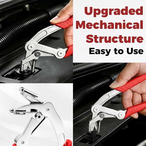 Car Clip Pliers, Professional Panel Clip Removal Tool, Clip Removal Pliers for Automotive Push Pin & Door Trim, Door Panels Disassembly Without Damage